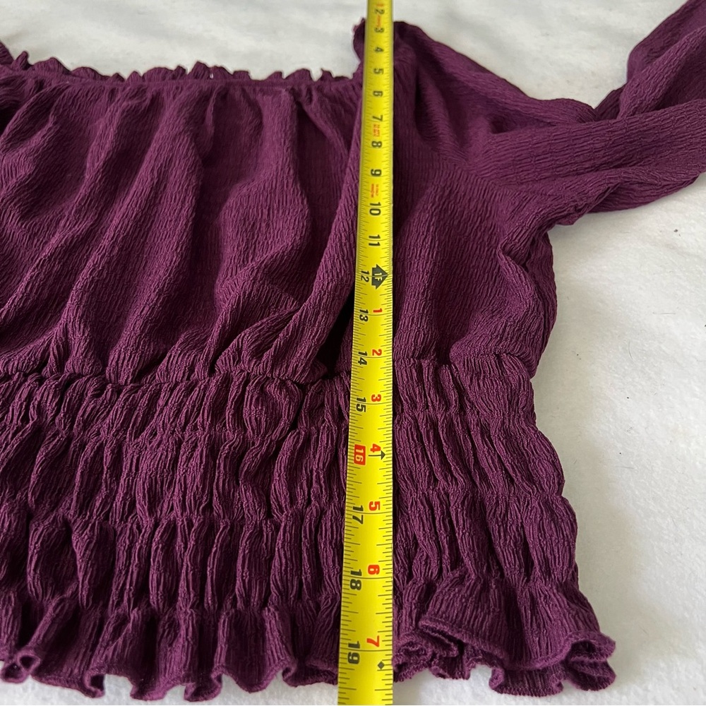 The General Good Women's Off-Shoulder Purple Top NWOT XXL - Picture 4 of 9